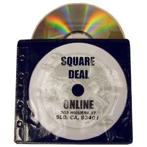  25 Black 2 Disc CD DVD Fabric Lined Ring Binder Wallet 