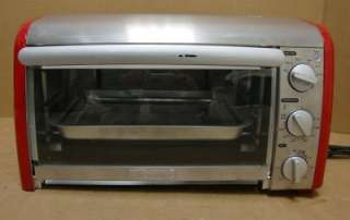 Kenmore 6 Slice Convection Toaster Oven Red Stainless Steel  