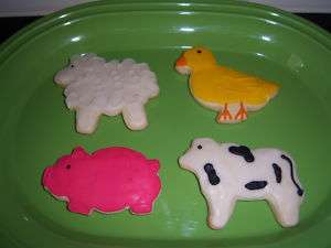 Homemade Delicious Birthday/Party FARM ANIMAL Cookies  