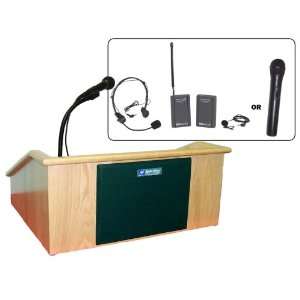   Victoria Tabletop Lectern with Electret Gooseneck Mic