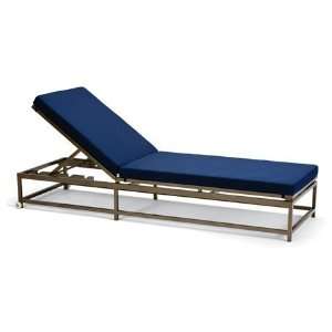   Wheels Chaise Lounge Textured Obsidian Finish Patio, Lawn & Garden