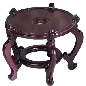  Merlow Cherry Solid Wood Round Plant Stand