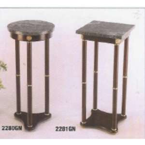   White or Green marble top cherry finish plant stand