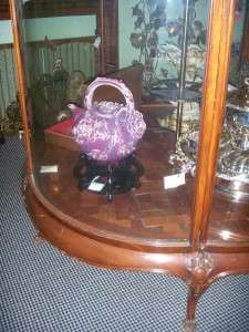 Walnut and Glass Round 1900s Magnificent Display Case  