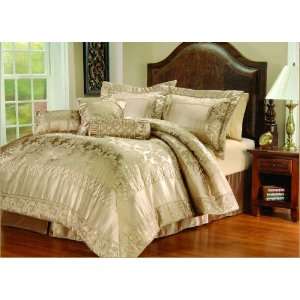   7PC COMFORTER SET W/ MATCHING PILLOWS CHOCOLATE BROWN