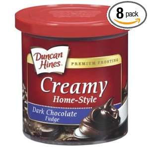 Duncan Hines Creamy Home Style Dark Chocolate Fudge Frosting, 16 Ounce 