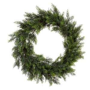    22 Cedar Pine Artificial Christmas Wreath   Unlit