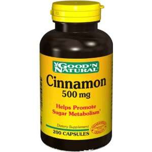  Cinnamon 200 Caps, 500 Mg   Goodn Natural ( Fast Shipping 