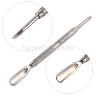 stainless steel nail cuticle clipper cutter nipper pusher set  