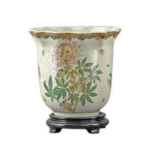  Cleome Pattern Flower Planter with Round Stand