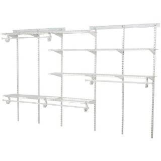 ClosetMaid 289021 ShelfTrack 5 to 8 Foot Closet Organizer, White