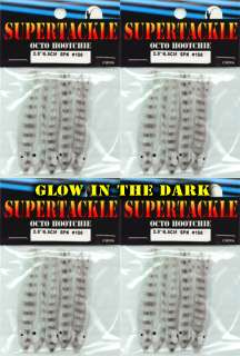   20 SUPERTACKLE Spinnerbait Fishing Skirts GLOW 608938745224  