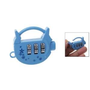  Amico 3 Digit Teapot Box Metal Combination Padlock Sky 