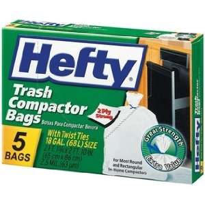  Hefty Trash Compactor Bag W/Tie (12 Pack) Kitchen 