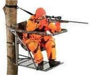 LOCK HANG ON DEER HUNTING TREE STAND WITH RIFLE REST  