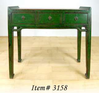   LACQUER DESK Entry Table Display 3 Drawer Stand New 36x43x14  