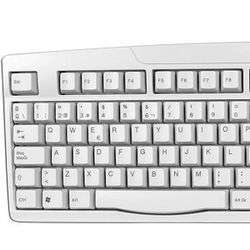 EZ 9900 USB 107 Key Spanish Keyboard (White)  