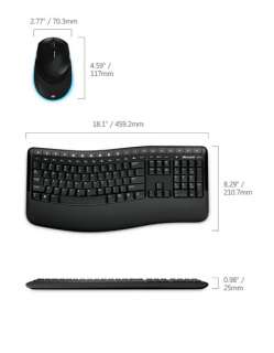 Microsoft CSD 00001 Wireless 5000 Keyboard Mouse CSD00001 WORKING 