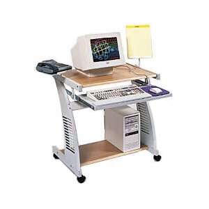   Wood Computer Workstation with Keyboard tray in Oak