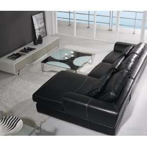  Contemporary Espresso Leather Living Room Furniture