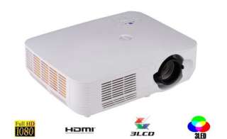 3000 Lumens Full HD 3LED+3LCD Projector for Cinema Home  