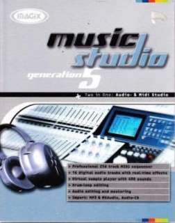 Magix Music Studio 5 Generation w/ Manual PC CD create digital audio 