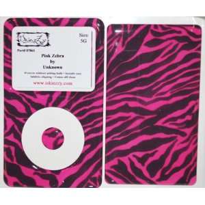  Pink Zebra Ipod Classic 5G Silicon Skin Cover Automotive
