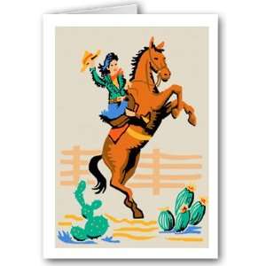  Cowgirl Boxed Blank Thank You Note Card   10 Boxed Cards 