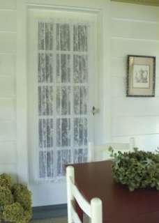 Heritage Lace English Ivy Door Panel 48 x 36 Ecru/White  