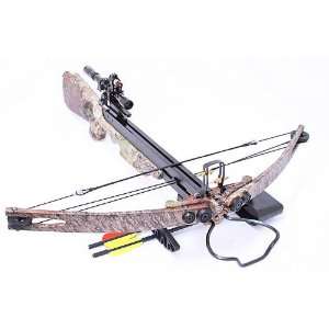 Mk250 Camo Crossbow with Scope Laser 20 Arrows Broad Heads  
