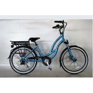 EG Maui Beach Cruiser Electric Bike   Glossy Metallic Electric Blue 