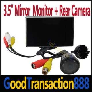   LCD Rear view Monitor and 170°night vision Car backup Camera  