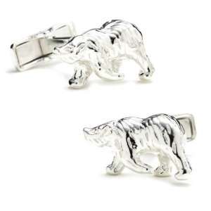    Polar Bear Sterling Silver Cufflinks Cuff Links Cufflinks Jewelry