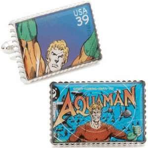  Aquaman Stamp Cufflinks 