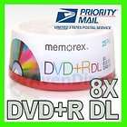 25 memorex 8x silver 8 5gb dvd r dl double