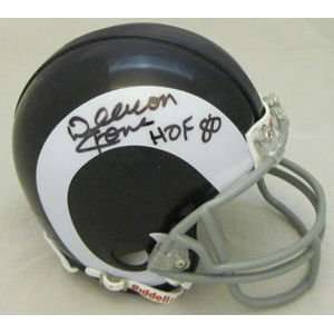  Deacon Jones Autographed Los Angeles Rams Mini Helmet 