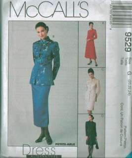 OOP McCalls Plus Size Full Figure Dress Sewing Pattern  