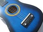 NEW ACOUSTIC WOOD GUITAR KIDS BLUE TOY ASTM APPROVED