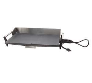 Cadco PCG 10C Griddle, electric, 21 x 12 cast grill area, charcoal 