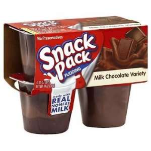 Hunts Milk Chocolate Variety Pudding Snack Pack 4 pk  