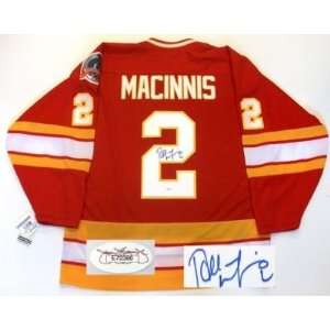 Al Macinnis Calgary Flames 1989 Cup Signed Jersey Jsa