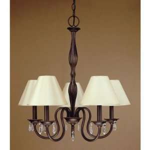 Laura Ashley Lighting SFE807 HBVL0557 Beverly Five Light Chandelier 