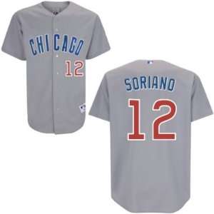  Alfonso Soriano #12 Chicago Cubs Away Replica Jersey Size 
