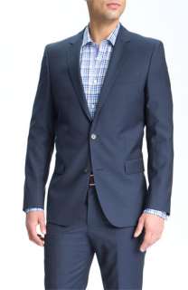 HUGO Astro Hill Blue Wool Suit  