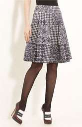 Oscar de la Renta Tweed & Matelassé Patchwork Skirt $1,090.00