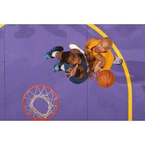   Angeles Lakers Derek Fisher and John Wall by Andrew Bernstein, 48x72
