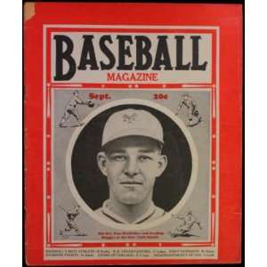   September 1935 Baseball Magazine Bill Dickey Cover