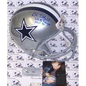 Bob Lilly Autographed/Hand Signed Dallas Cowboys Full Size Helmet