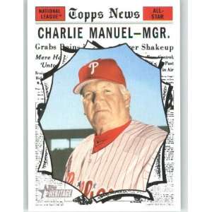  2010 Topps Heritage #462 Charlie Manuel MG AS 