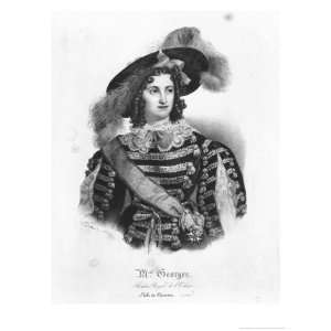  Mademoiselle George in the Role of Queen Christina of Sweden 